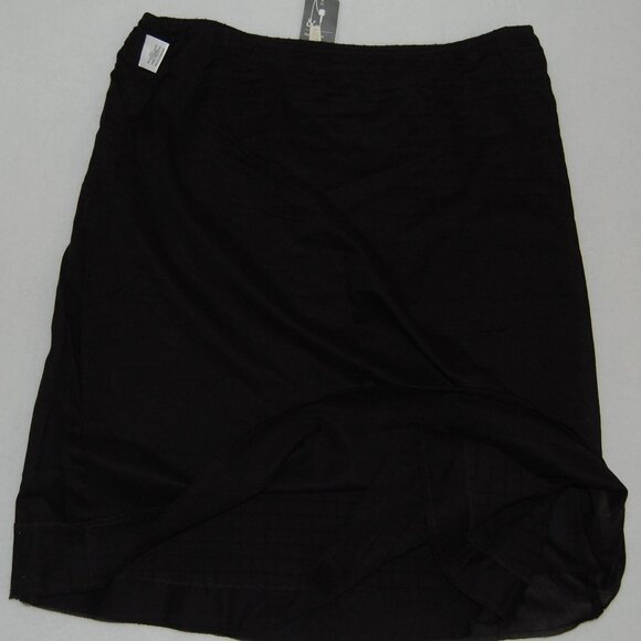 NWT Eileen Fisher Organic Cotton, Textured Peasant Skirt, Black, Petite M - Picture 8 of 10